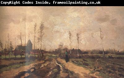Vincent Van Gogh Landscape with Church and Farms (nn040